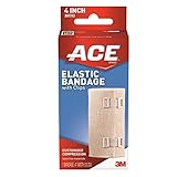 ACE Elastic Bandage with Clips, 4 Inches, 1-Count