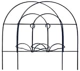 MTB Black Decorative Garden Border Folding Fence 18 Inch x 8 Feet, Pack of 2 Set, Overall Length 16...