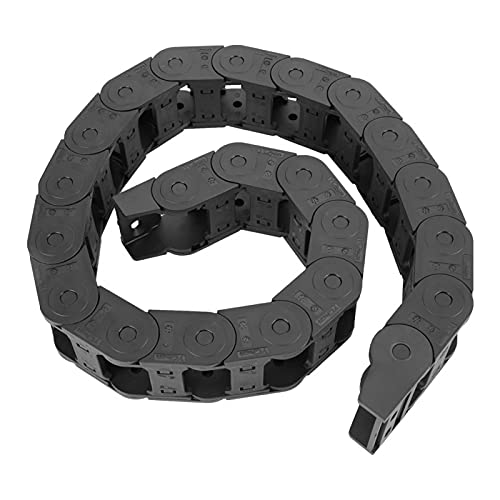 Chaîne de traînée en nylon noir pour machine CNC et câblage de gravure