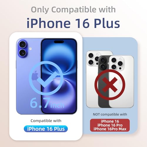 OAOA Magnetic Engraved Case Compatible with iPhone 16 Plus Case, Compatible with Magsafe, Camera All-Round Protection, Slim Liquid Silicone Phone Case for Women Girls, Stone Flower by OAOA - Image 4