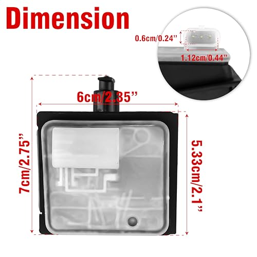 Image of A0008202205 0008206112 Fuel Filler Door Lock Flap Release Actuator Motor Replacement Compatible with Mercedes-Ben C300 Gle350 Gls450 Gle450 Gle53 Gle580 Gle63s Gls63 Replace A0008204409 A0008205003