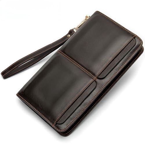 Portefeuille long cuir véritable homme pour ne plus manquer de place cartes