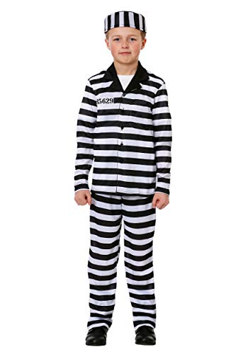 Disfraz Completo Prisionero Niño - Camisa, Pantalón, Sombrero miniatura 1