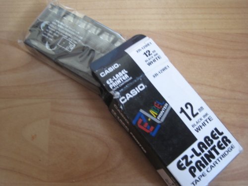 Casio-XR-12WE1-Label-Printer-Tape-Black-and-White