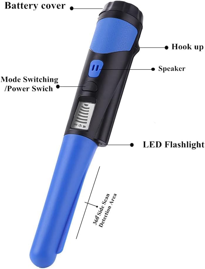 PIN POINTER手持ち 小型 金属探知器 高感度 ハンディ 防水 プロ 探知 機 テスター検出器 宝探し プローブバー 液晶搭