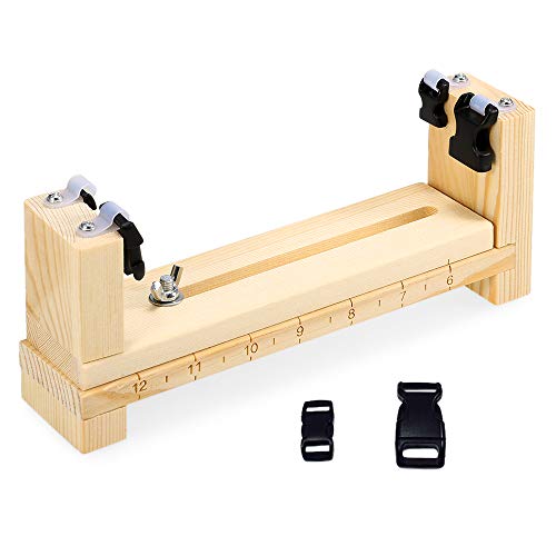 Prato De Madeira, Andoer Bracelete de madeira Jig Ferramenta de Sobrevivência Pulseira de Tricô Ferr