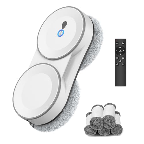 GAGAFEEL Fensterputzroboter, 5600 Pa fensterroboter, 3 Reinigungsmodi, mit Automatische Doppel-Sprühfunktion, Intelligente Navigation, Fernbedienung, mit 60ML Tank, für Glatte Oberflächen