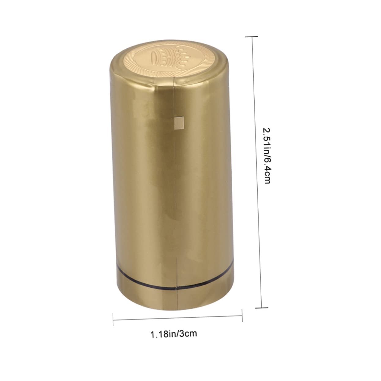 GRIRIW Red Wine Bottle Sealing Film Heat Shrink Caps 25pcs 30mm Diameter Bottle Capsules Sleeves