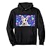 90er Jahre Aufkleber Muster Hund Bullterrier Pullover Hoodie