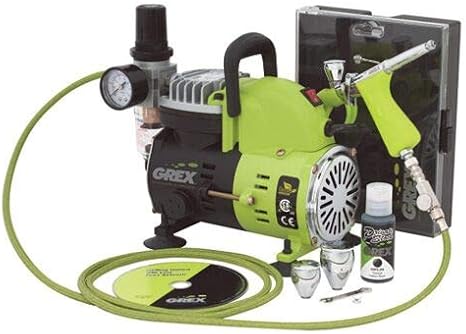 Grex GCK03 Airbrush Combo Kit with Tritium.TG3 Airbrush, AC1810-A Compressor