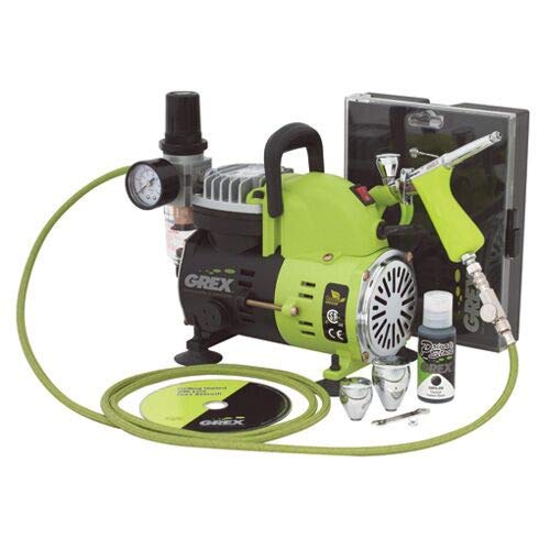 Grex GCK03 Airbrush Combo Kit with Tritium.TG3 Airbrush, AC1810-A Compressor