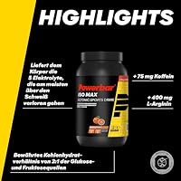 Powerbar - Isomax - Blood Orange - 1200g - Isotonisches Sportgetränk - 5 Elektrolyte - 75mg Koffein – Ansicht 3