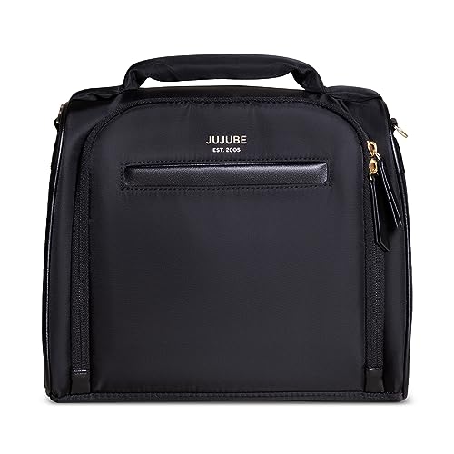 JuJuBe Insulated Bottle Bag – Lunch Bag for Baby Bottles, Mealtimes – Insulated Bag for Infants, Toddlers, Whole Family | Black