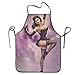Grembiule Sexy Ragazza Pin Up Grembiule da Donna Waterproof Bavaglino Grembiule Regolabile Cucina Chef per Caffetteria, Barbecue, Ristorante, 52X72Cm