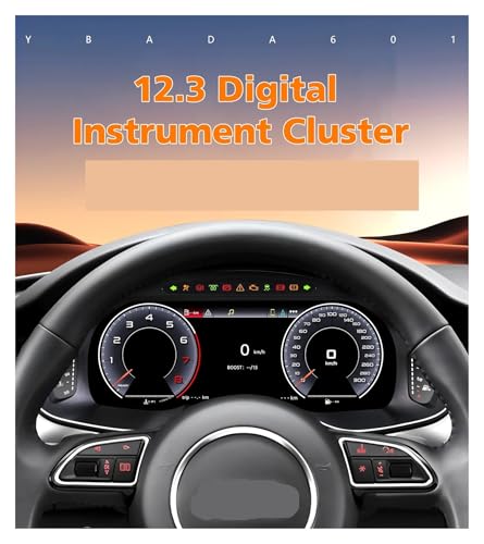 Tablero de instrumentos de 12,3" con Android Auto y CarPlay para viajes en Audi 2