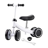 【Diseño cómodo y seguro】La bicicleta de equilibrio es cómoda, y con asas antideslizantes permite a tu hijo tener un mejor control. Diseñado con un manillar suave, esta bicicleta garantiza la seguridad de tus hijos. El diseño de dirección limitada hace que nuestra bicicleta no se pueda girar 360 grados y, por lo tanto, evita que se caiga.