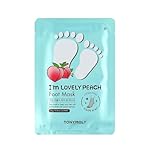 TONYMOLY I’m Lovely Peach Foot Mask – 5-Count Hydrating & Soothing Korean Foot Mask with Peach & Honeysuckle Extracts for Soft, Rejuvenated Feet - Image 2