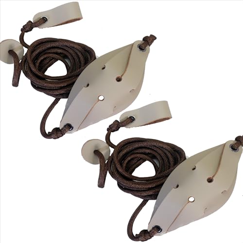 Old-Fashioned Slingshot Rock Sling Tennis Ball Thrower Shepherds Sling (2packs)