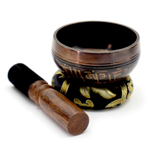 3.15 inch Tibetan Singing Bowl Set, Authentic Handmade Meditation Bowl Stress Relief Yoga Set with Striker & Cushion for Sound Therapy, Chakra Healing, Spiritual Gatherings - Image 3