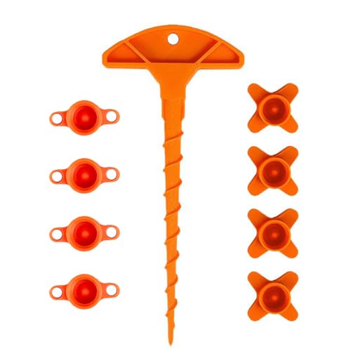 10 Pack Caulk Saver Caps & Plugs, Silicone Sealant Gun Nozzle Adapter, Nozzle Tip Tube Sealer for Applicator Tubes, Prevents Drying, Easy-Cut Tube Covers with Ergonomic Handle