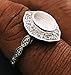 925 Sterling Silver Handmade 8x6 MM Oval Bezel Ring With CZ Setting On Band, Blank Oval Bezel For Resin, Ashes, Gemstone Work.