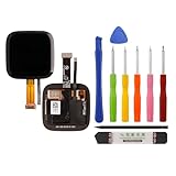 [with NFC] Duotipa New LCD Display Touch Screen Digitizer Assembly Replacement for Fitbit Versa 2 FB507 with Technical Repair Tools Kit-Black.