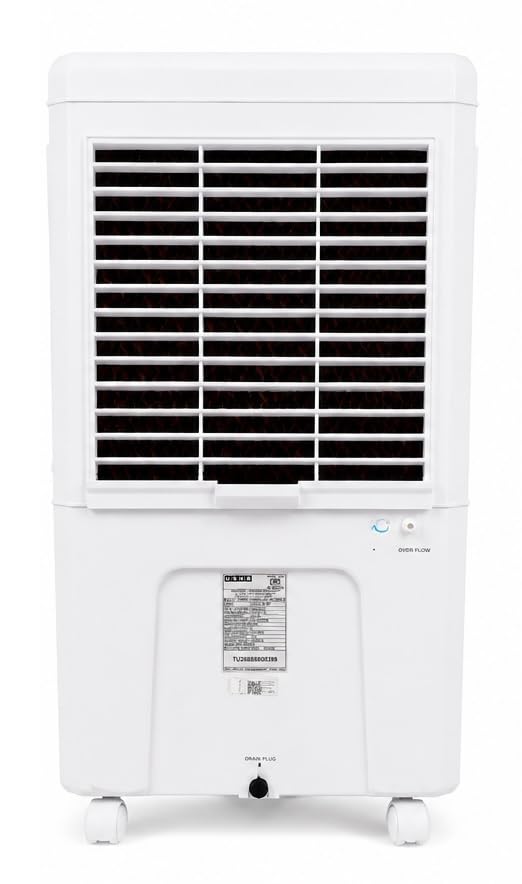 Image of Usha Coolboy 40 Air Cooler | 40L Tank Capacity | 3-Side Honeycomb Pads | Ice Chamber | Powerful 18 cm Blower | Auto Swing | Inverter Compatible | White (40 Liter)