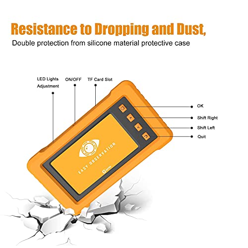 Kzyee Kz2000-5M Industrial Endoscope And Km50 Power Circuit Probe Kit, Automotive Circuit Tester With Ac Dc Current Resistance Fuel Injector Test #TOP6