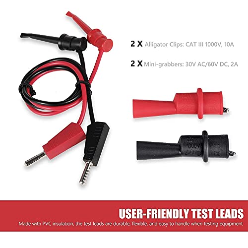 Astroai Digital Multimeter Trms 6000 & Test Leads Bundle #TOP6