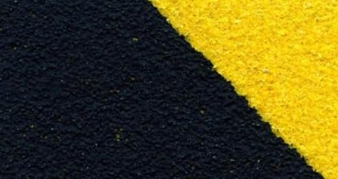 Coarse Safety-Grip Tape, Black/Yellow, 6" x 24", 36 Grit, High Traction Surface, Aluminum Oxide Abrasive