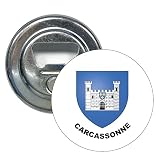 Producto de máxima calidad ABRIDOR REDONDO ESCUDO HERALDICO CARCASSONNE VERSION 3 AUDE FRANCE
