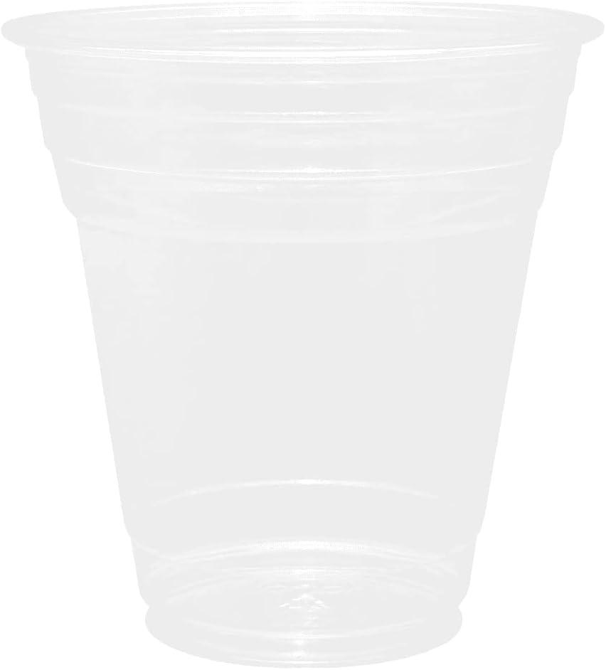 Karat [1,000 ct] 12oz Plastic Cups, Clear Disposable Cold Cups for Iced Coffee, Smoothies, Cocktail, and Water, 98mm