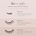 HALEYS Re-ady Weightless Vegan Lashes (Maximalist), Lightweight & Comfortable All-Day Wear, Made with Synthetic Fiber, Reusable Strips, Easy to Apply, Cruelty-Free