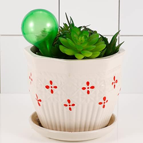 Xinzistar 12Pcs Plant Watering Globes Devices Self Watering Glass Bulbs System for Outdoor Indoor Large House Hanging Basket Plants Automatic Plant Waterer Indicator Plant Drip Feeder Watering Spikes