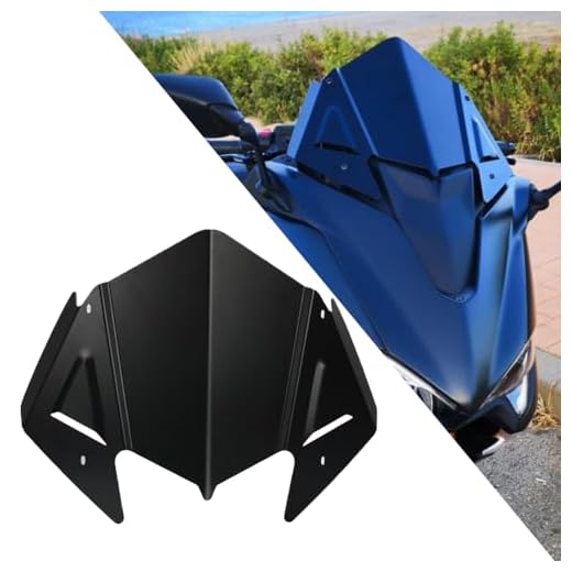 T-max 530 560 Moto Parabrezza Cupolino WindShield per T-MAX 530 2017-2019 T-max 560 2020 2021 (Nero)