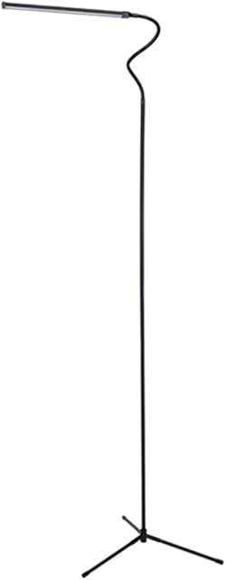 FELiCON LED Floor Standing Reading Lamp for Living Room Bedroom Simplicity Style 4 Level dimming Brightness 3500K Warm Light & 6000K White Light with 1.5m Length charging Line for Sofa Desk (SJ-Black)