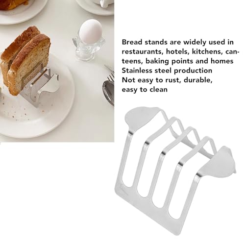 Stainless Steel Toast Rack Easy To Clean Vintage Rusttight Toast Bread Rack Holder Suitable for Baking (Style 1 3.15x2.76in) by Fdit - Image 5