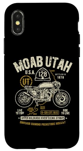 Moab Utah Route U-128 �R�����h�� ���g���o�C�N�f�U�C�� �X�}�z�P�[�X iPhone X/XS �p