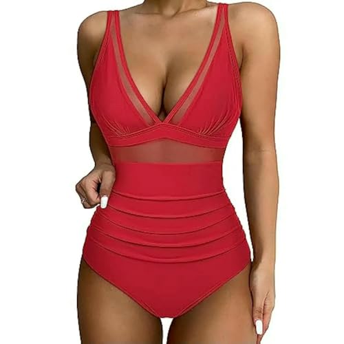Monokini léopard mesh haut de gamme avec décolleté plongeant élégant