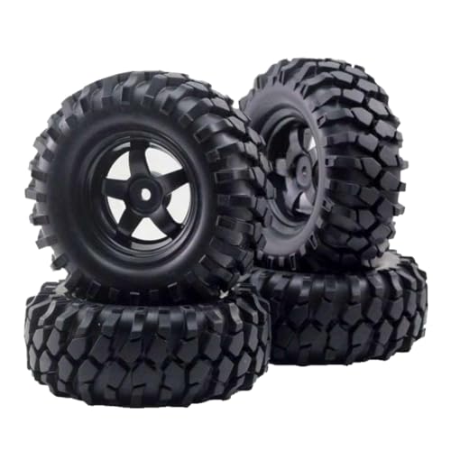 12mm Hex Hub Wheel Rim And Tires Compatible With 1/10 Off-Road RC Rock Buggy