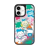 CASETiFY MagSafe 対応ミラー iPhone 16 ケース [反射性 / 1.5mからの落下試験をクリア / Chiikawa Co-Lab] - シルバー (ブラックバンパー) - Chiikawa Water Gun Case