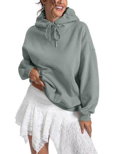 Women Fleece Hoodies with Pocket Oversized Hooded Sweatshirts Trendy Pullover Long Sleeve Top Fall Outfits 2026 - Image 5