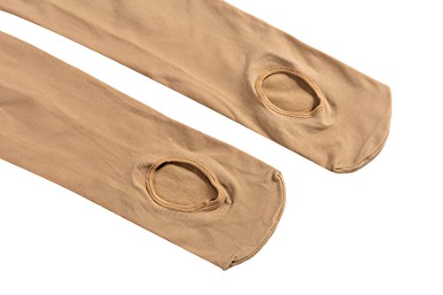 7D54 Caramel Convertible Dance Tights - Large Child3