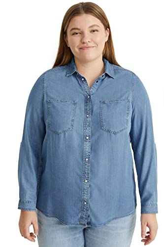 C&A Jeansbluse Jeans-hellblau 52