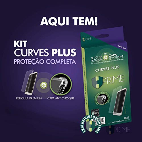 Kit Pelicula Curves Pro + Capa Transparente TPU para Samsung Galaxy S7 Edge, HPrime, Película Protet