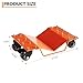 Car Wheel Dolly Set of 4/2 Heavy Duty, Car Rollers for Moving Car, 8000LBS Capacity Vehicle Mover with Dual-Lock Brakes, Vehicle Dolly for Trucks/Trailers/Motorcycles