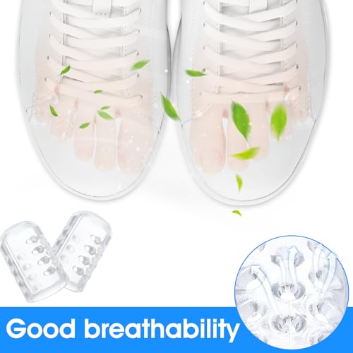 Image of 30 Pcs Silicone Toe Protectors Anti Friction Pinky Toe Protector Gel Toe Protector Toe Sleeves Breathable Toe Covers for Men Women Toe Caps Toe Guards for Feet Blisters Ingrown Calluses
