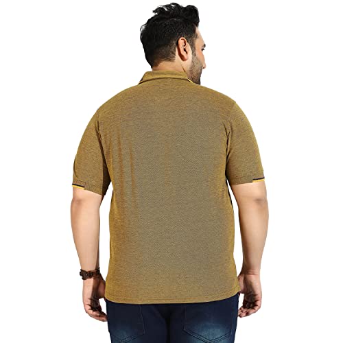 Image of CAHOOT Instafab Plus Men's Polo Neck Half Sleeve Regular Fit T-Shirt for Casual Wear | Modern Clothing T-Shirt Crafted with Comfort Fit and High-Performance for Everyday Wear