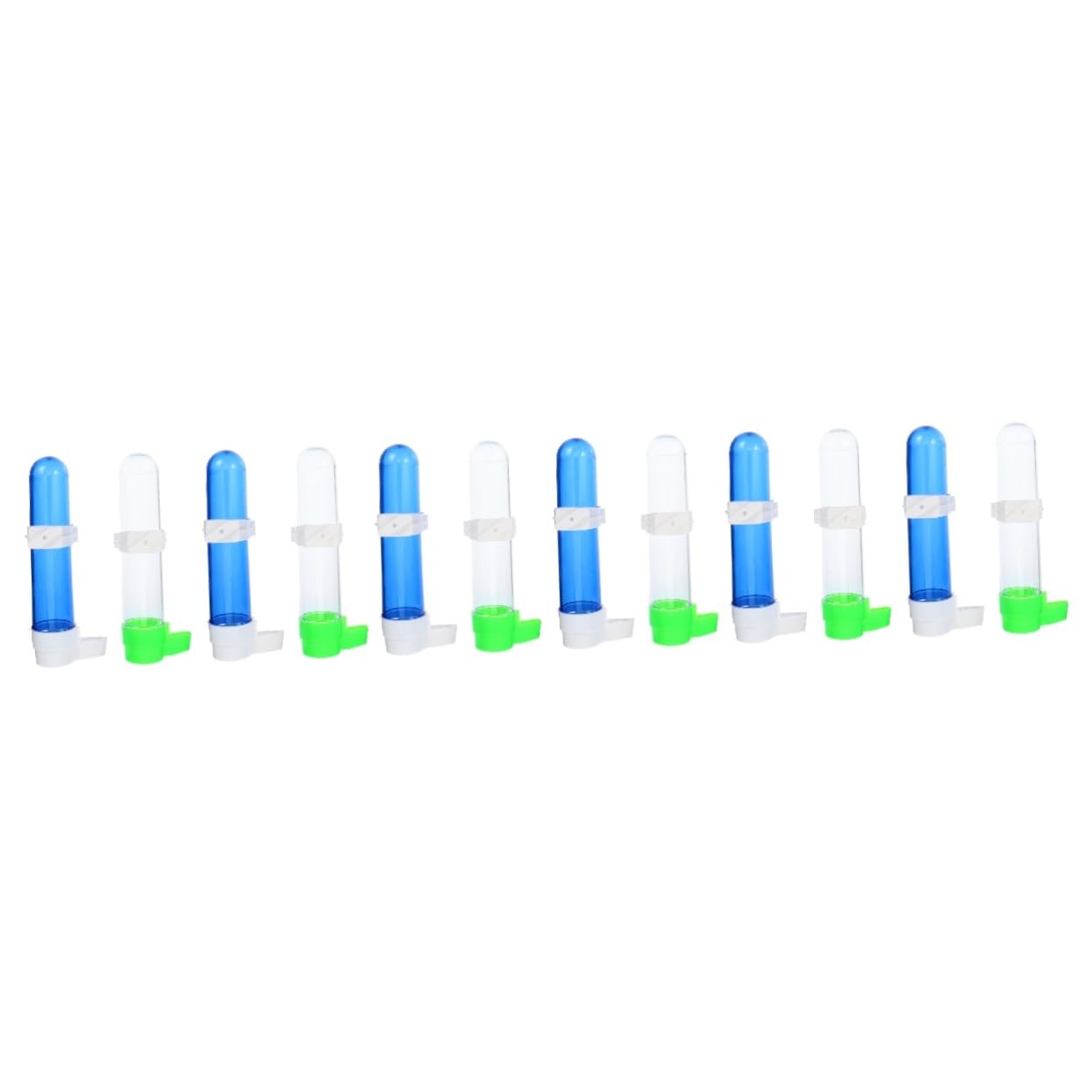 12 Piezas Bebedor De Aves Bebedero Colgante para Pájaros Tazón De Agua para Pájaros Bebedero para Contenedor De Alimentación De Jaula De Loros Loro Bebiendo El Plastico
