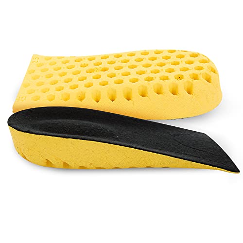 WLLHYF 1 par de plantillas para aumentar la altura de los pies, transpirables e invisibles, que absorben los impactos y se ajustan a las necesidades de los hombres y las mujeres (2.5cm).
